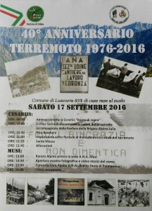 40° Terremoto Friuli 1976 Cantiere 11 Vedronza