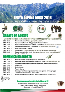 44° Festa Alpina Musi 2018
