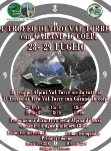 I° Trofeo di Tiro Val Torre  con fucile Garand M1 calibro 7,62